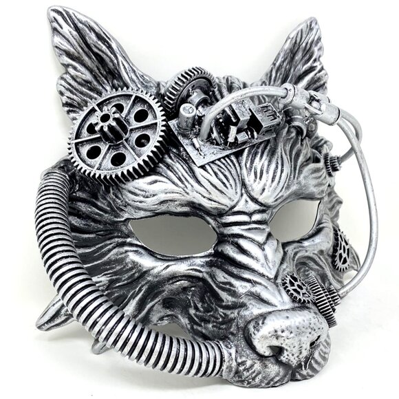 Wolf Steampunk Style Halloween Costume Mask Masquerade Party Ball Masks - Picture 3 of 4
